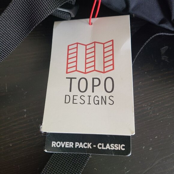 NWT Topo Designs Rover Tech Pack Backpack Black Commuter Travel - Picture 4 of 9